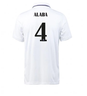 Real Madrid David Alaba #4 Hjemmedrakt 2022-23 Kortermet
